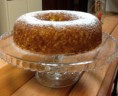 Bolo de farinha de milho, coco e queijo